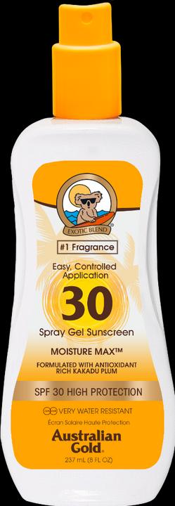 Immagine prodotto Australian Gold Gel spray trasparente (Spray solare, SPF 30, 237 ml)