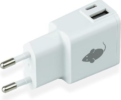 Actual product image Greenmouse Dual Wall Charger USB And USB-C