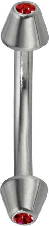 Bijouteria Augenbrauenpiercing (Chirurgenstahl 316L, Kristall)