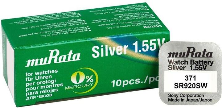 Immagine prodotto Murata Celle a bottone 371 (10 pz., SR920, 40 mAh)