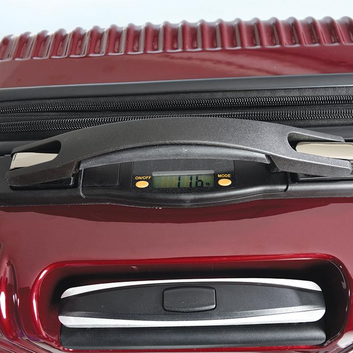 Immagine prodotto Welltravel Set di valigie da viaggio con bilancia, 3 pezzi SCALA bordeaux (L (90 - 115l))