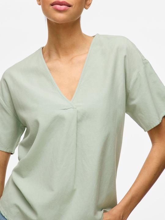 Actual product image Vila V-Ausschnitt Oberteil mit kurzen Ärmeln (40)