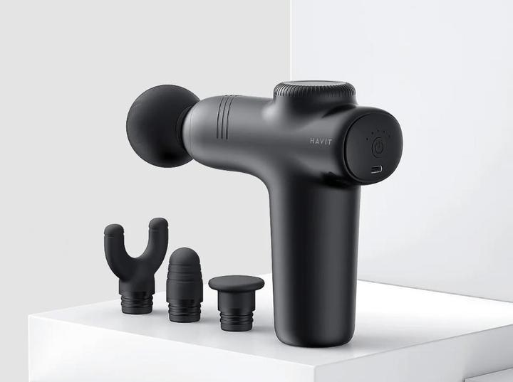 Immagine prodotto Havit - Mini Massage Gun (MG1508) - 7.4V, 15W, 3000RPM, 1500mAh - Black