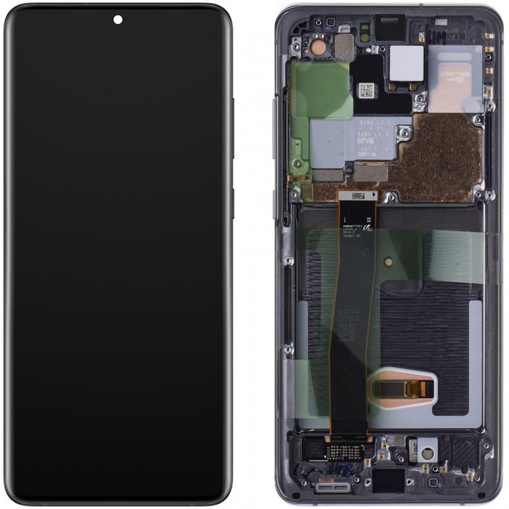 Immagine prodotto Samsung Display Unit für Galaxy S20 Ultra 5G G988 / S20 Ultra G988, w/o Camera, Schwarz (Display)