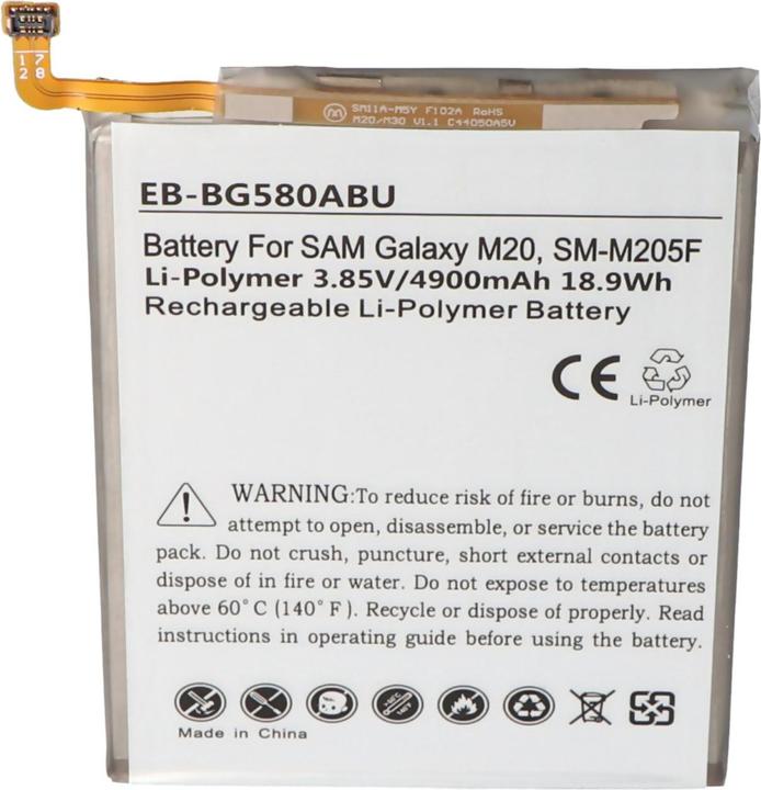 Image du produit AccuCell Batterie Samsung Galaxy M20, SM-M205F