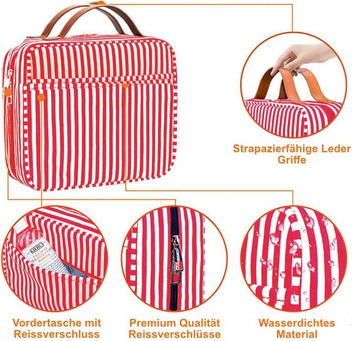 Hermex Necessaire Kosmetiktasche Toiletry-Bag Kulturbeutel Schminktasche
