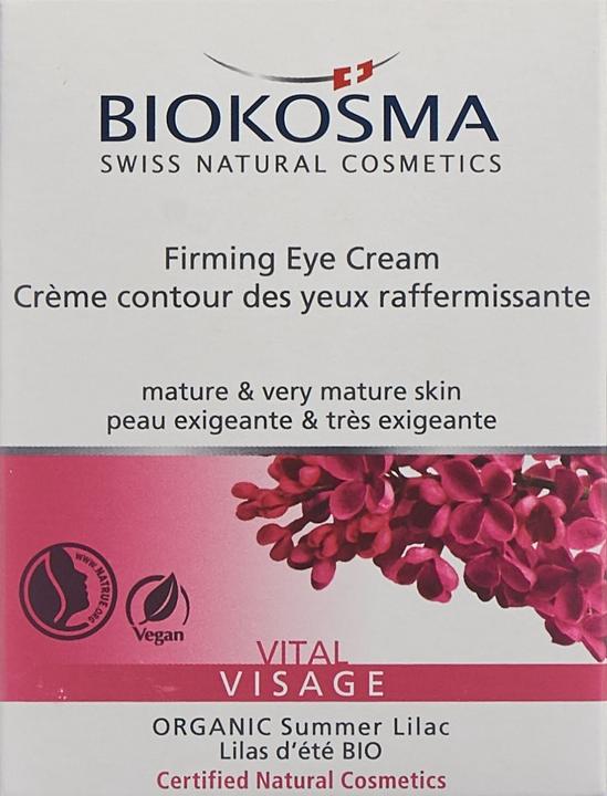 Image du produit Biokosma VITAL VISAGE - Crème raffermissante pour les yeux (Crème, 15 ml, Journée)