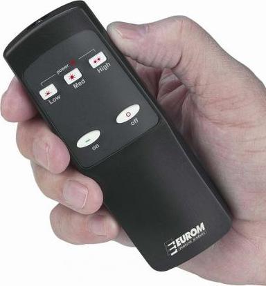 Produktbild Eurom Terrassenstrahler Golden 2000 Ultra RCD Black 2000 Watt inkl. Fernbedienung (2000 W)