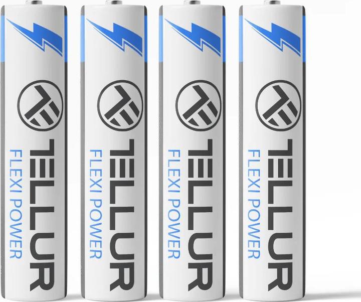 Produktbild Tellur Flexi Power battery, Super Alkaline, AAA LR03, 1.5V, 4 pcs/set (4 Stk., AAA)
