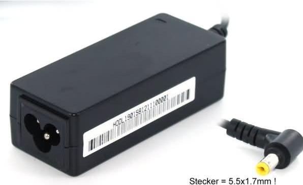 Produktbild AGI 78792 - Notebook - Indoor - 100-240 V - Schwarz - ASPIRE ONE D255 - 91 mm (30 W)