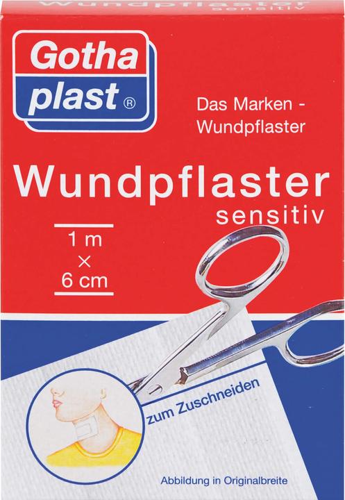 Produktbild Gothaplast Wundpflaster sensitiv 1 m x 6 cm, 1 St. Pflaster (1 x)