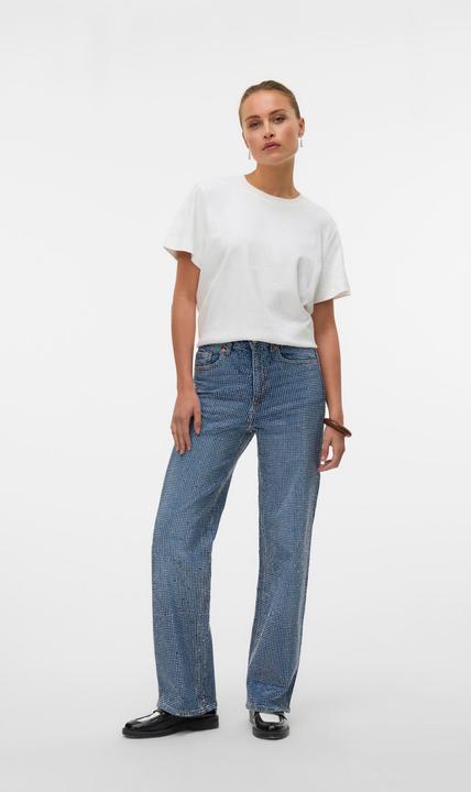 Actual product image Vero Moda VMTESSA Hohe Taille Weiter Beinschnitt Jeans Weit geschnitten (W30/L32)