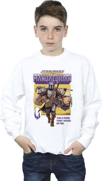 Produktbild Star Wars The Mandalorian More Than I Signed Up For Sweatshirt Jungen (152, 158)