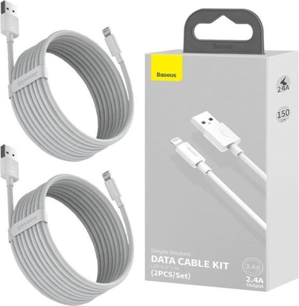 Actual product image Baseus USB A – Lightning (1.50 m, USB 2.0, 10 W)