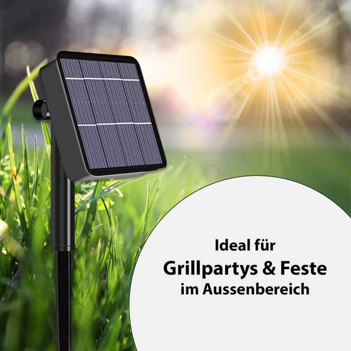 Actual product image Hermex 22m LED light garland solar fairy lights garden lighting RGB (22 m)