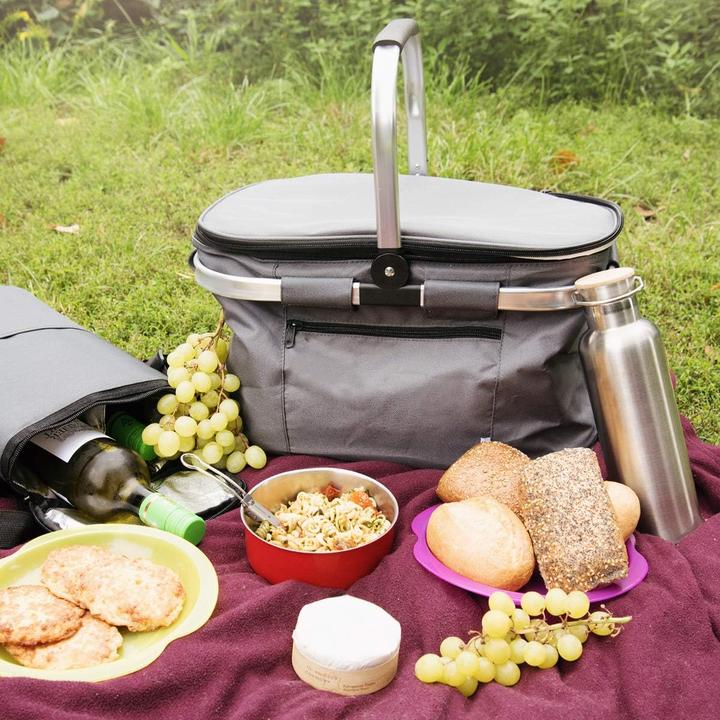 Actual product image Navaris Faltbarer Thermo-Einkaufskorb