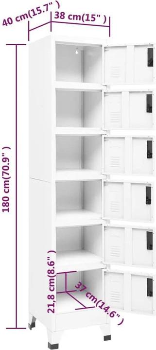 Actual product image VidaXL Archibaldo (38 x 40 x 180 cm)