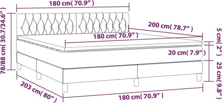 Produktbild VidaXL Moab (180 x 200 cm, 180 x 200 cm)