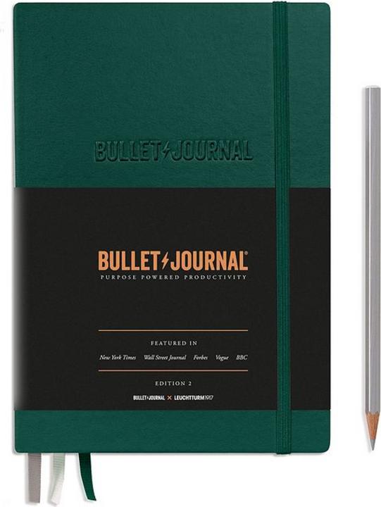 Leuchtturm1917 LEUCHTTURM Bullet Journal A5 dot.Green (145 x 210 mm, Gepunktet, Harter Einband)