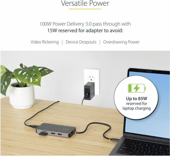 Produktbild StarTech Multiport Adapter (USB-C, 2 Ports)