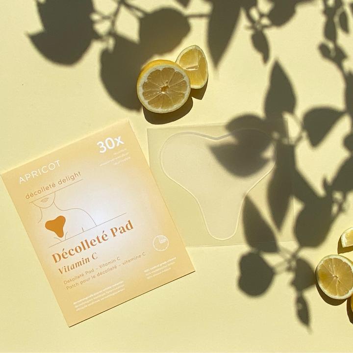 Actual product image Apricot Reusable Decolleté Pad Vitamin C “décolleté delight”