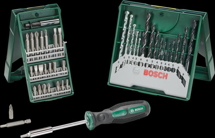 Actual product image Bosch Zubehör 25+15+1 Mini-X-Line sets plus handle (3-8 mm (wood drill bit))