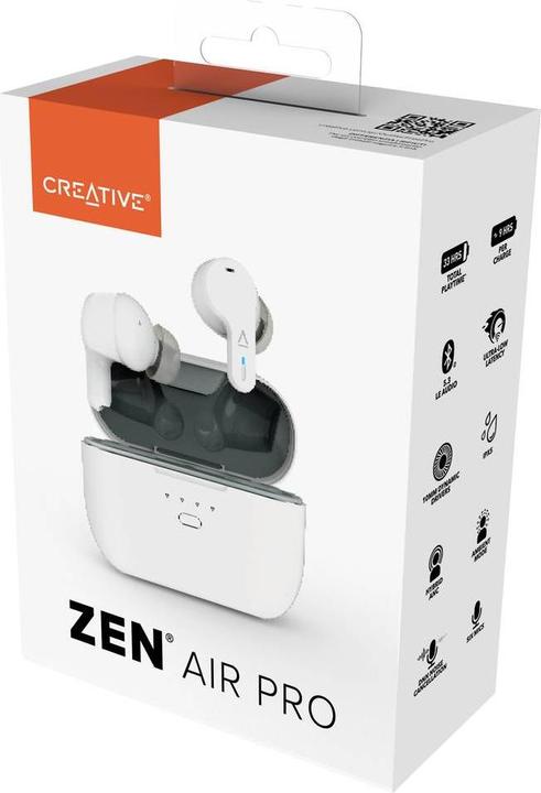 Produktbild Creative Zen Air Pro (schwarz, Bluetooth, USB-C) (ANC, 33 h, Kabellos)