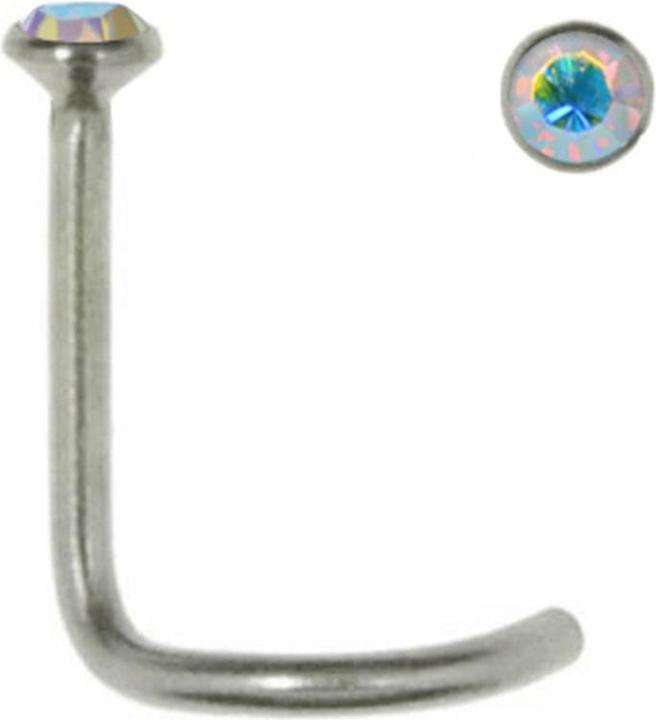 Bijouteria Nasenpiercing (Edelstahl, Kristall)