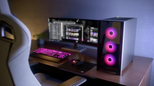 Actual product image Corsair iCUE 4000X (mATX, Mini-ITX, ATX, E-ATX)