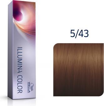 Immagine prodotto Wella Illumina Colore per capelli 5/43 Rosso chiaro Oro Marrone 60ml (5/43)