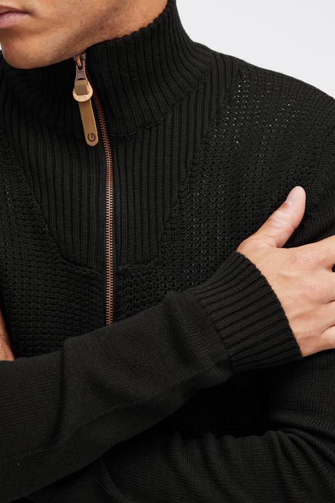 Immagine prodotto Solid Tristian Cardigan Maglione Maglia Con Bottoni Da Uomo Con Collo Alto Stampa (L)