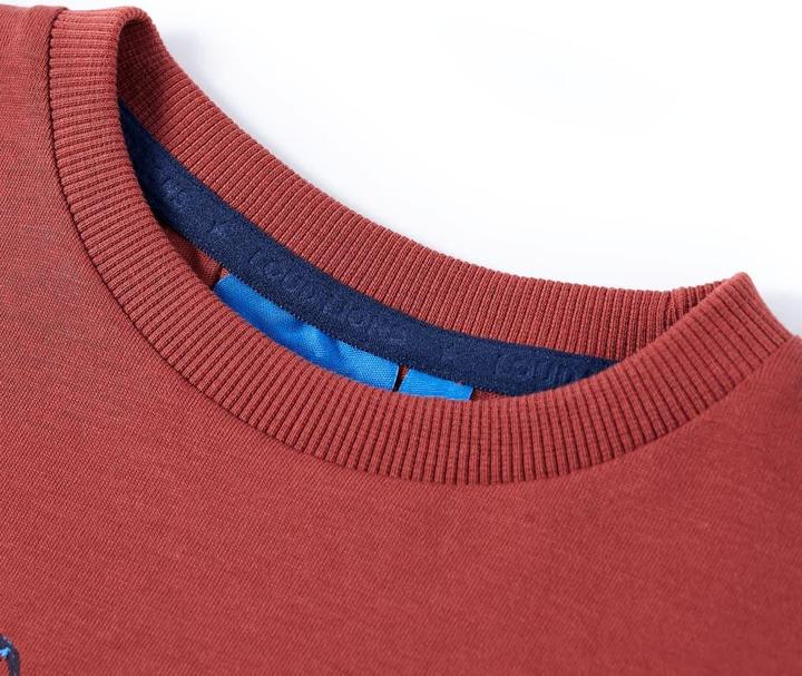 Immagine prodotto VidaXL Camicia da bambino a maniche lunghe rosso scuro 128,Materiale: 100 (128)