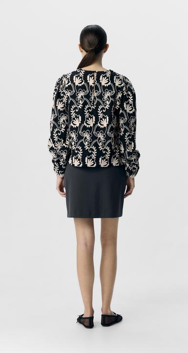 Image du produit Object Gemusterte Bluse (36)