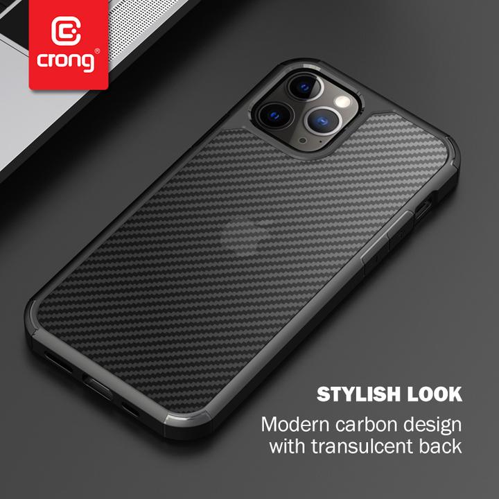 Image du produit Crong Hybrid Carbon - étui pour iPhone 12 Pro Max noir (Apple iPhone 12 Pro Max)