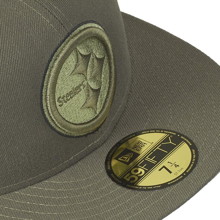 Actual product image New Era 59Fifty Salute To Service Pittsburgh Steelers (7 1/2)