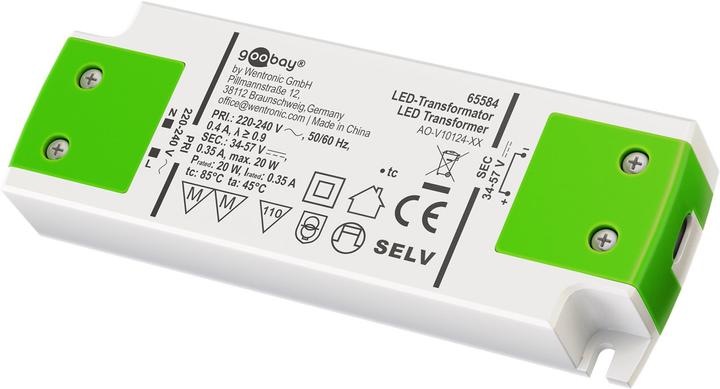 Image du produit Goobay Transformateur LED à courant constant, 20 W