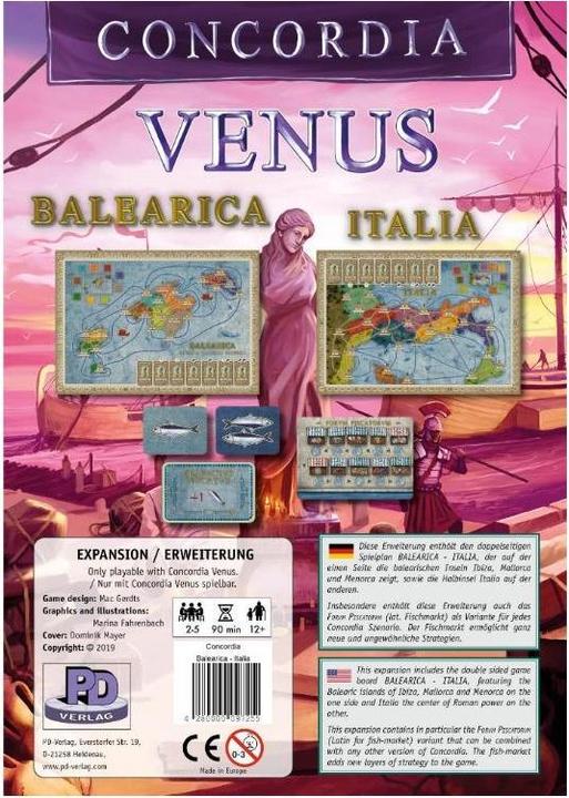 Actual product image PDV09725 - Balearica - Italia - Concordia Venus, for 2-6 Players (Expansion) (English)