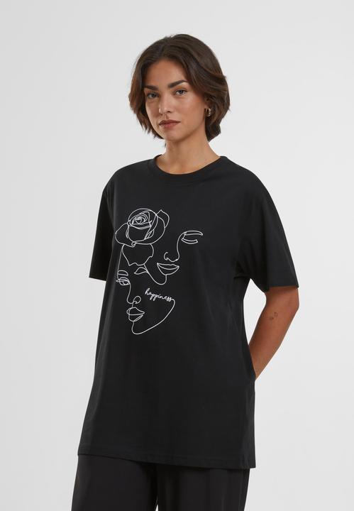 Immagine prodotto Merchcode Maglietta da donna con una linea di rose (L)
