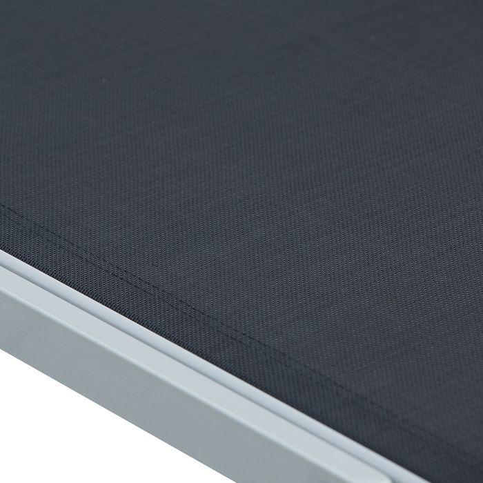 Produktbild Swisshandel24 Garten-Sonnenliege, Relaxliege, 5-stufige Rückenlehne, Metall, Schwarz 170 x 58 x 97 cm (170 cm)
