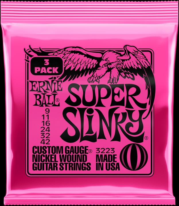 Ernie Ball Slinky Nickel 3 Super (6 x, Electric guitar, 0.04")