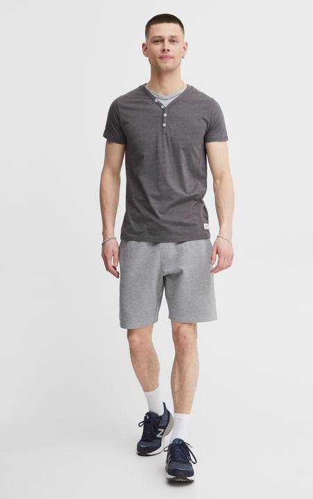 Actual product image Solid Dorian Men's T-Shirt Short Sleeve Shirt Tee With Grandad-Neck (S)