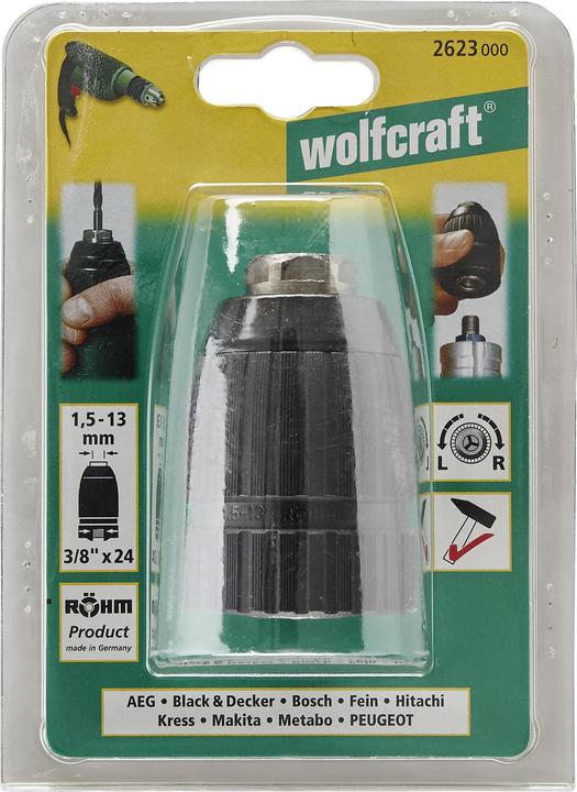 Produktbild wolfcraft wolfcraft 1 Bohrfutter schlagbohrfest 13mm 3/8x24