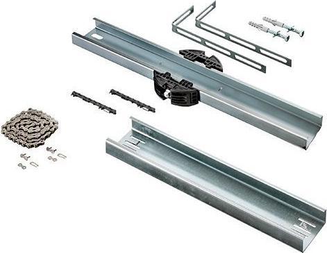 Sommer Torantriebe SOM S10868-00001 Extension set 543mm running rail MS 1.25mm galvanised incl. mon