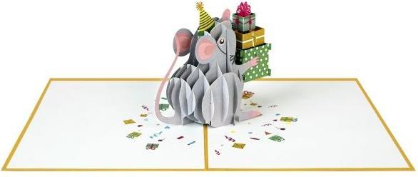Actual product image MU Classic 3D Pop-Up Geburtstags Glückwunschkarte - Maus (1 pcs.)