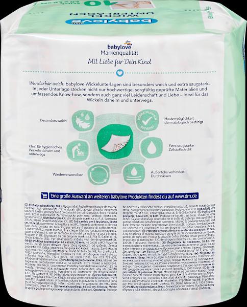 Actual product image dm babylove Changing pads