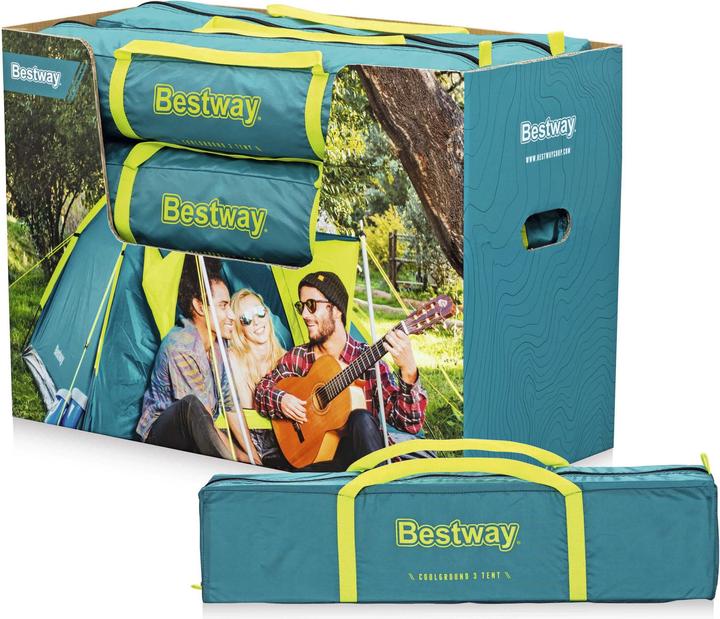 Actual product image Bestway 3-person tent Cool Ground 3 210 x 210 x 120 cm (Dome tent, 2.76 kg, 3 persons)
