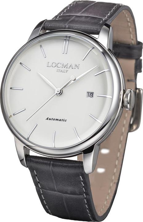 Produktbild Locman Italy Herrenuhr 1960 Automatik grau Ref. 0255 (Analoguhr, 42 mm)