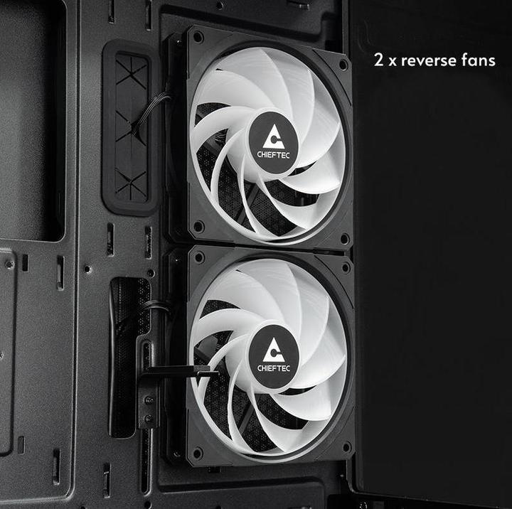 Immagine prodotto Chieftec PC-Gehäuse GT-01B-OP Schwarz (ATX, Mini-ITX, mATX)