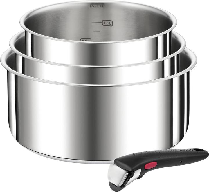 Tefal Ingenio Preference On (20 cm, Bratpfanne, Kochtopf, Stielkasserolle, Edelstahl)