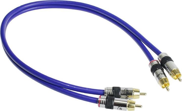 Productafbeelding InLine Cinch kabel AUDIO, vergulde stekkers, 2x Cinch (0.50 m, RCA)